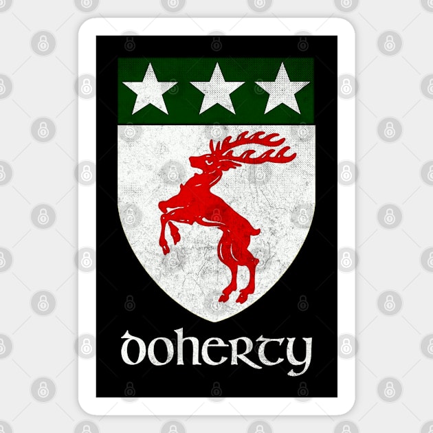 Doherty  / Vintage Style Crest Coat Of Arms Design Magnet by feck!